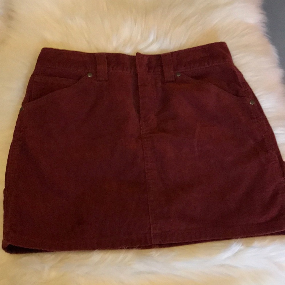 J. Crew corduroy Cargo  mini skirt size 2. Pre owned in great condition